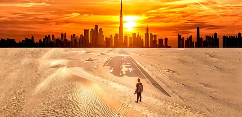 Dubai desert road driving experience