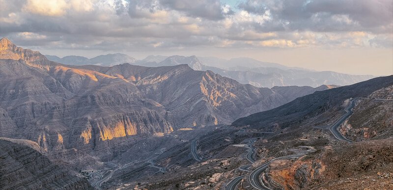 Jebel Jais mountain road drive